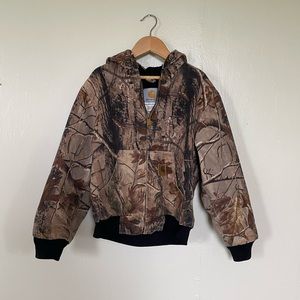Youth Camo thermal lined carhartt jacket